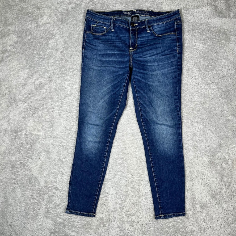 Mossimo Denim Womens‎ Mid-Rise Jegging Power Stretch Dark Wash Jeans Size 10/30S